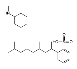N-methylcyclohexanamine,2-(4,6,8-trimethylnonan-2-yl)benzenesulfonic acid结构式