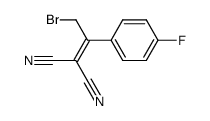 (2-bromo-1-(4-fluorophenyl)ethylidene)propanedinitrile结构式