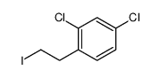 2,4-dichloro-1-(2-iodoethyl)benzene结构式