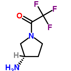 3-Pyrrolidinamine, 1-(trifluoroacetyl)-, (S)- (9CI) structure