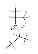 1-fluoro-1,3-bis(1,1,1,2,3,3,3-heptafluoropropan-2-yl)thiazirene结构式