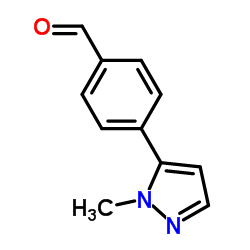 4-(1-Methyl-1H-pyrazol-5-yl)benzaldehyde structure