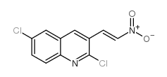E-2,6-DICHLORO-3-(2-NITRO)VINYLQUINOLINE Structure