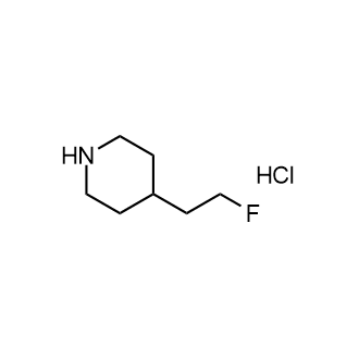 4-(2-Fluoroethyl)piperidinehydrochloride Structure