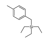 triethyl-[(4-methylphenyl)methyl]silane结构式