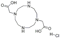 1,4,7,10-Tetraazacyclododecane-1,7-diacetic acid, hydrochloride结构式