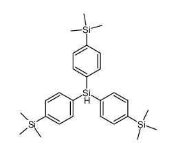 tris-(4-trimethylsilanyl-phenyl)-silane Structure