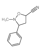 5-Isoxazolidinecarbonitrile,2-methyl-3-phenyl- structure