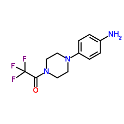 1-[4-(4-Aminophenyl)-1-piperazinyl]-2,2,2-trifluoro-ethanone结构式