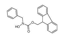 9H-fluoren-9-ylmethyl N-benzyl-N-hydroxycarbamate结构式
