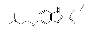 5-(2-(二甲基氨基)乙氧基)-1H-吲哚-2-羧酸乙酯结构式