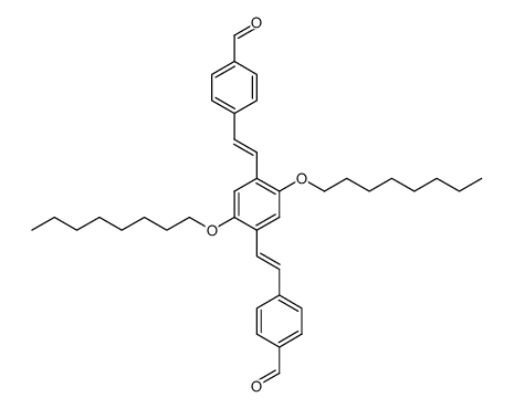 2,5-dioctyloxy-1,4-bis(4-formylphenylenevinylene)benzene Structure