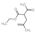 4-Pentenoic acid,2-acetyl-4-methyl-, ethyl ester Structure
