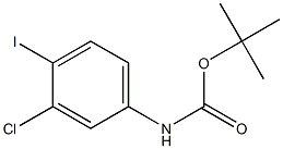 (3-Chloro-4-iodo-phenyl)-carbamic acid tert-butyl ester structure