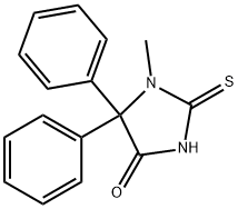 1-methyl-5,5-diphenyl-2-sulfanylideneimidazolidin-4-one Structure