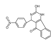 4-(4-nitrophenyl)-3,4-dihydro-1H-indeno[1,2-d]pyrimidine-2,5-dione结构式