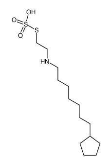 2-(7-Cyclopentylheptyl)aminoethanethiol sulfate结构式