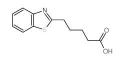 5-(1,3-苯并噻唑-2-基)戊酸结构式