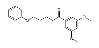 5-phenoxy-(3',5'-dimethoxyphenyl)pent-1-one结构式