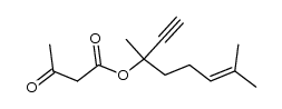 acetoacetic acid-(1-ethynyl-1,5-dimethyl-hex-4-enyl ester)结构式