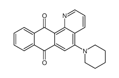 5-piperidin-1-ylnaphtho[2,3-h]quinoline-7,12-dione结构式