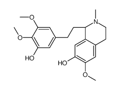 [1S,(-)]-1,2,3,4-Tetrahydro-1-[2-(3-hydroxy-4,5-dimethoxyphenyl)ethyl]-6-methoxy-2-methylisoquinoline-7-ol picture