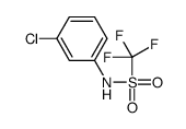 N-(3-chlorophenyl)-1,1,1-trifluoromethanesulfonamide结构式