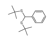 bis(tert-butylthio)phenylmethane结构式
