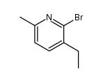 2-bromo-3-ethyl-6-methyl-pyridine结构式