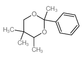 1,3-Dioxane,2,4,5,5-tetramethyl-2-phenyl- structure