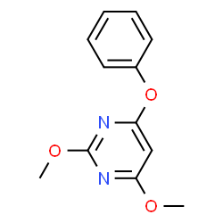 Pyrimidine, 2,4-dimethoxy-6-phenoxy- (9CI) Structure
