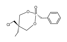 cis-2-Chlormethyl-2-aethyl-propandiol-(1,3)-benzylphosphonat Structure