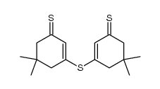 bis(5,5-dimethyl-3-thioxocyclohex-1-en-1-yl) sulfide Structure
