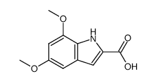 5,7-DIMETHOXY-1H-INDOLE-2-CARBOXYLIC ACID structure
