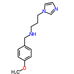 3-(1H-Imidazol-1-yl)-N-(4-methoxybenzyl)-1-propanamine结构式