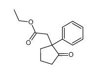 2-carbethoxymethyl-2-phenylcyclopentanone Structure