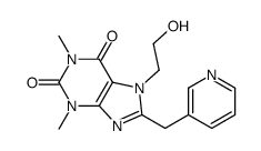 7-(2-hydroxyethyl)-1,3-dimethyl-8-(pyridin-3-ylmethyl)purine-2,6-dione结构式