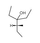 dextrorotatory form (+)(R)-3-methyl-4-ethyl-hexanol-(4)结构式