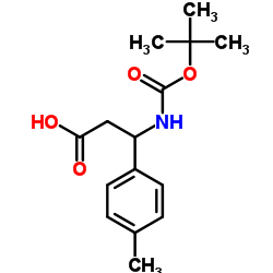 3-N-BOC-3-(4-METHYLPHENYL)PROPIONIC ACID Structure