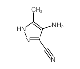 1H-Pyrazole-3-carbonitrile,4-amino-5-methyl-结构式