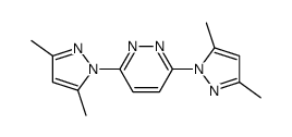 3,6-bis(3,5-dimethylpyrazol-1-yl)pyridazine结构式