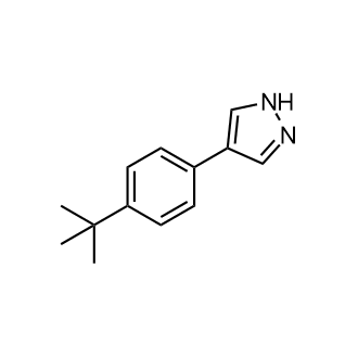 4-[4-(1,1-Dimethylethyl)phenyl]-1H-pyrazole Structure