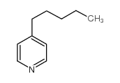 Pyridine, 4-pentyl- Structure
