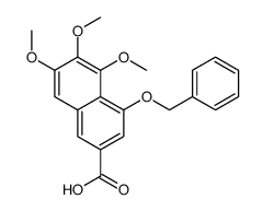 5,6,7-三甲氧基-4-(苯基甲氧基)-2-萘羧酸结构式