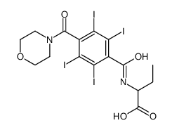 2-[[2,3,5,6-tetraiodo-4-(morpholine-4-carbonyl)benzoyl]amino]butanoic acid Structure