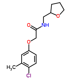 2-(4-Chloro-3-methylphenoxy)-N-(tetrahydro-2-furanylmethyl)acetamide Structure