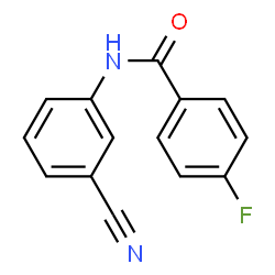 N-(3-Cyanophenyl)-4-fluorobenzamide structure