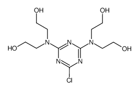 2,2',2'',2'''-[(6-chloro-1,3,5-triazine-2,4-diyl)dinitrilo]tetrakisethanol结构式