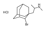 2-Bromo-1-(2-methylaminopropyl)adamantane hydrochloride structure