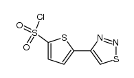 5-(1,2,3-thiadiazol-4-yl)-2-thiophenesulfonyl chloride Structure